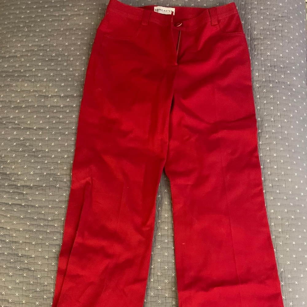 3/$30 Doncaster red pants 4P EUC